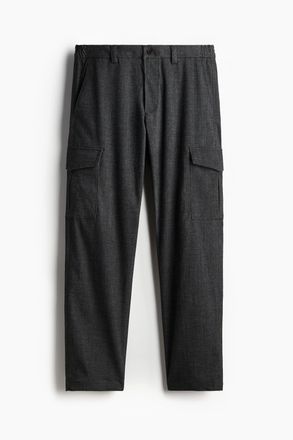 H&M Cargohose in Regular Fit - Dunkelgrau