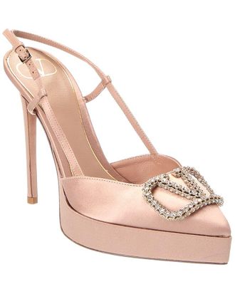 Valentino Vlogo Signature Satin Pump