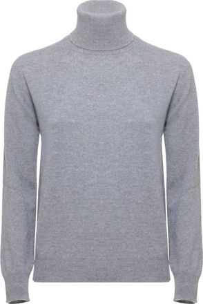 KANGRA Jersey de cuello alto en lana virgen y cachemira - Knitwear - Mujer - Gris - XS