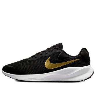 Nike (WMNS) Nike Revolution 7 Black Metallic Gold FZ6829-002