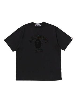 A Bathing Ape embellished T-shirt - men - Cotton - L - Black