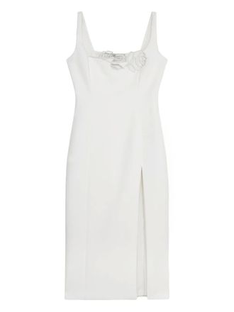 Blumarine cut-out-detail midi dress - White