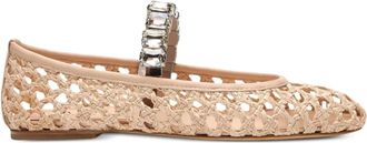 Casadei Ballerine con decorazione di cristalli - Rosa