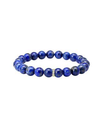 Liv Oliver 18K Plated Lapis Cz Bracelet