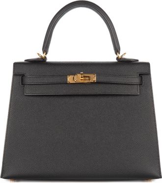 Herm&egrave;s Kelly 25cm Black Epsom GHW