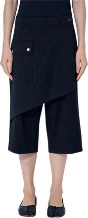 Kiko Kostadinov Linnet Wrap Culottes - Dames - Korte Broeken - Zwart - S - Wol - Korte Broeken