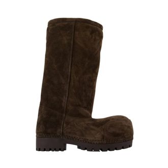 Balenciaga Schoenen, Dames, Bruin, 40 EU, Leer, Alaska Fur Boots