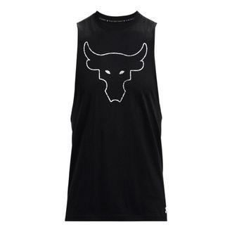 Under Armour Project Rock Brahma Bull Tank Black White 1371215-001