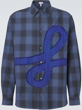 Loewe Checked cotton poplin shirt
