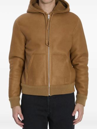Loewe hooded reversible leather jacket - Neutrals