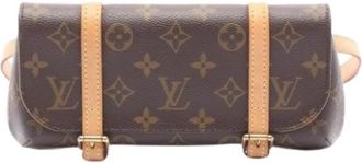 Louis Vuitton Pre-owned Monogram Pochette Fanny Pack - Dames - Vintage Heuptassen - Bruin - ONE Size - Leer - Vintage