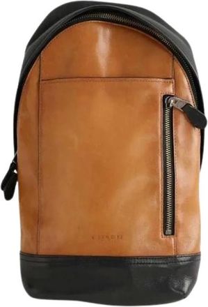 Coach Pre-owned Backpacks, male, Brown, Size: ONE SIZE Pre-owned Leather Sacoche