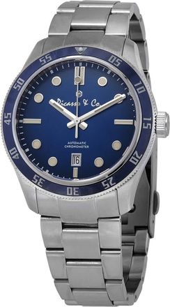 Picasso & Co. Automatic Blue Dial Stainless Steel Mens Watch PWSOB001