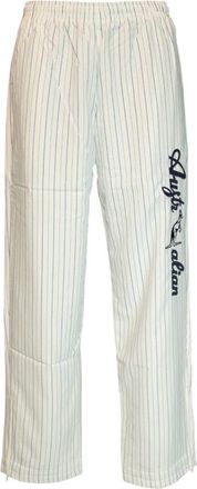 Australian Footware Smash Track Broek met Logo Borduurwerk - Heren - Straight fit broeken - Wit - M - Katoen - Broeken