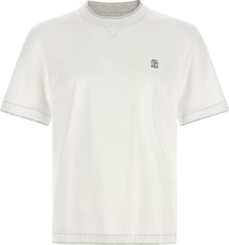 Brunello Cucinelli White Cotton Mens T-Shirt