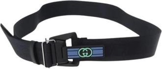 Gucci Pre-owned Nylon Belt - female - Gucci Vintage - Vintage Belts - Black - ONE SIZE - Pre-owned