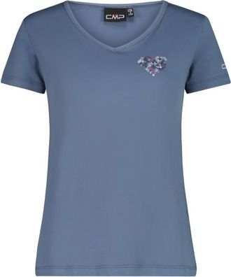 F.lli Campagnolo T-Shirt V-Neck Funktionsshirt f&uuml;r Damen | grau/blau