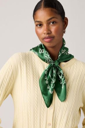 Levi's Bandana de sat&eacute;n - Mujer - One Size - Verde / Eden Pattern