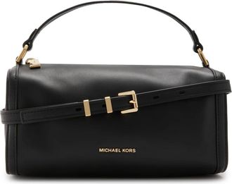 Michael Kors Tassen, Dames, Zwart, ONE Size, Zwarte Koeienhuid Schoudertas