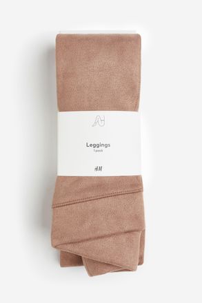 H&M Angeraute Leggings mit Nahtdetail - Beige