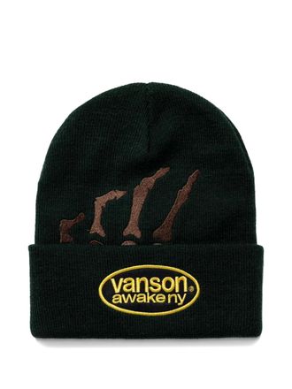 Awake NY Berretto Vanson Skeleton a coste con ricamo - Verde