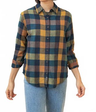 Bridge & Burn Olivia Slim Shirt In Moonbow Plaid