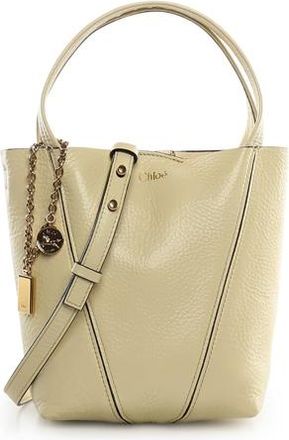 Chlo&eacute; Spin Small Leather Tote Bag