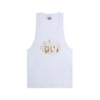 Freddy Canotta Uomo in Cotone Stile Boxe VIS Logo Argento