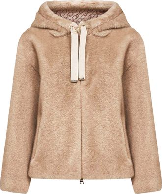 Herno Chantilly Soft Faux Fur Bomber Jacket