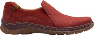 Clarks Womens Orlene Slip Shoes, Chestnut Nubuck, 8.5 X-Wide