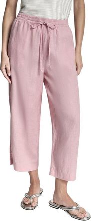 DKNY Dkny Pull On Straight Leg Linen Pant