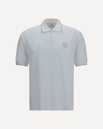 Brunello Cucinelli Polo with crest Male XXL
