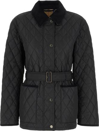 Burberry Chiltern Quilted Jacket - Dames - Winterjassen - Zwart - S - Nylon - Jassen