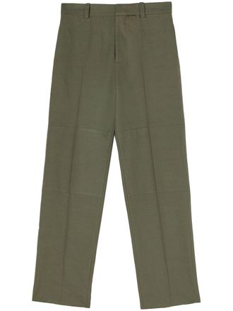 Jil Sander Straight broek - Groen