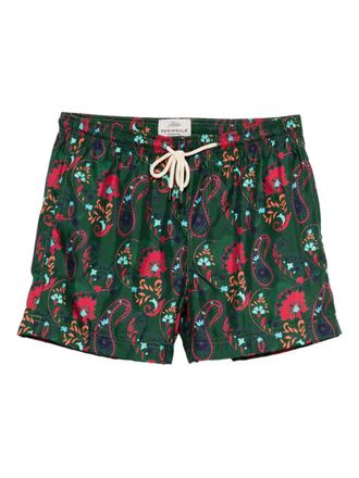 Peninsula Casablanca paisley-print swim shorts - Green