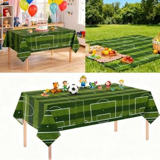 No Brand Dailygoods - Mantel Para Mesa De Futbol&iacute;n, 2 Piezas, 137 X 274 Cm, Para Decoraci&oacute;n De Fiestas