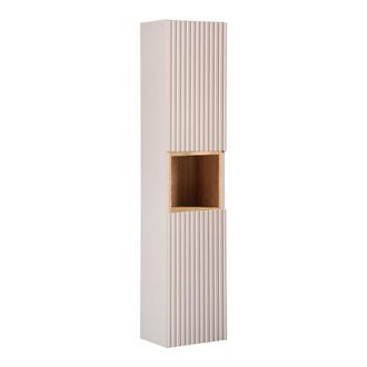 Petits Meubles Columna de pared 2 puertas paneles de melamina y mdf cachemira