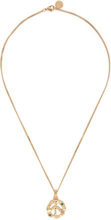 Palm Angels Collana con pendente Peace - Oro