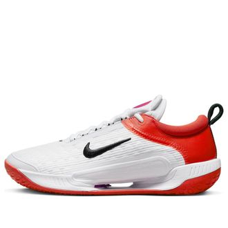 Nike Court Air Zoom NXT Hard Court Tennis Shoes White Picante Red DV3276-100