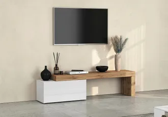 Inosign Lowboard »Chronos TV-Board, TV-Schrank« Breite verstellbar von 180 bis 260 cm, 1 Stk. tlg. Breite 220 cm TV-Board,Lowboard,1 Klappe und ein L-Förmiger