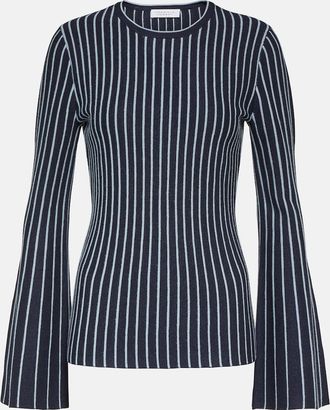 Gabriela Hearst Lorcan striped wool and silk top