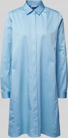 Seidensticker Seidensticker Knielanges Hemdblusenkleid mit Eingrifftaschen in Bleu, Gr&ouml;&szlig;e 34