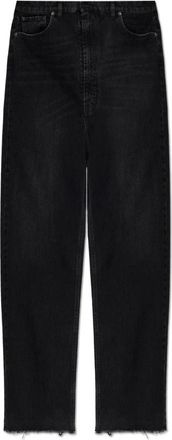 Maison Margiela Wijde Pijpen Jeans - Dames - Loose Fit Jeans - Zwart - W28 - Katoen - Jeans