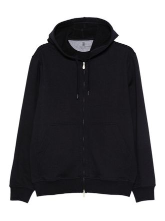 Brunello Cucinelli Cotton Zipped Hoodie-Uomo