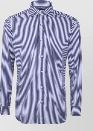 Barba striped cotton shirt