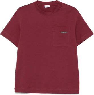 Brunello Cucinelli T-shirt con taschino - Rosso