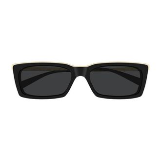 Saint Laurent SL766001 Rectangle Full Rim Sunglasses - Black