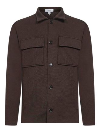 Lardini virgin wool shirt jacket - men - Virgin Wool - XXXL - Brown