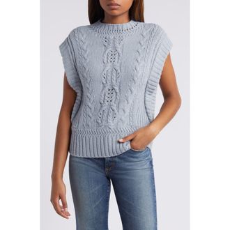 Wit & Wisdom Cable Stitch Sweater in Heather Grey at Nordstrom Rack, Size X-Small