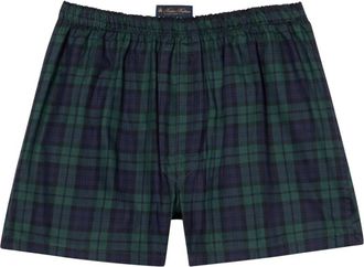 Brooks Brothers Tartan Katoenen Boxershorts - Heren - Onderbroek - Groen - S - Katoen - Ondergoed